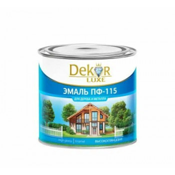 Эмаль 'DEKOR' ПФ-115 голубая 1,8КГ