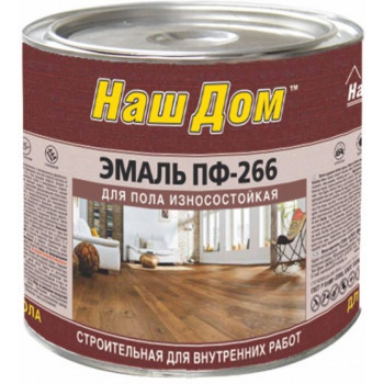 Эмаль для пола НАШ ДОМ желто-коричневая 1,8кг