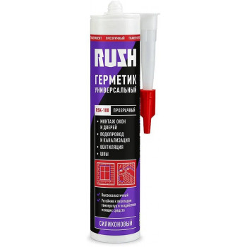 Герметик RUSH RSK-100 универсальный силиконовый прозрачный 240мл