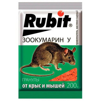 Зерносмесь от мышей,крыс 'Rubit' 200гр.