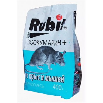 Зерносмесь от мышей,крыс 'Rubit' 400гр.