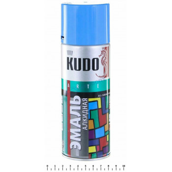 Эмаль аэрозольная KUDO KU-1010 алкидная универсал. голубая 520мл.
