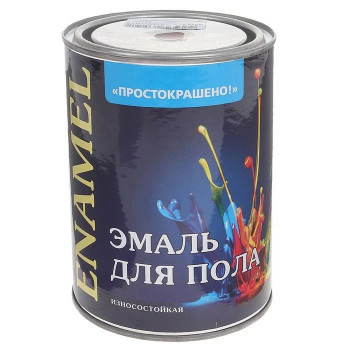 Эмаль для пола ПРОСТОКРАШЕНО золотисто-коричневая 0,9кг