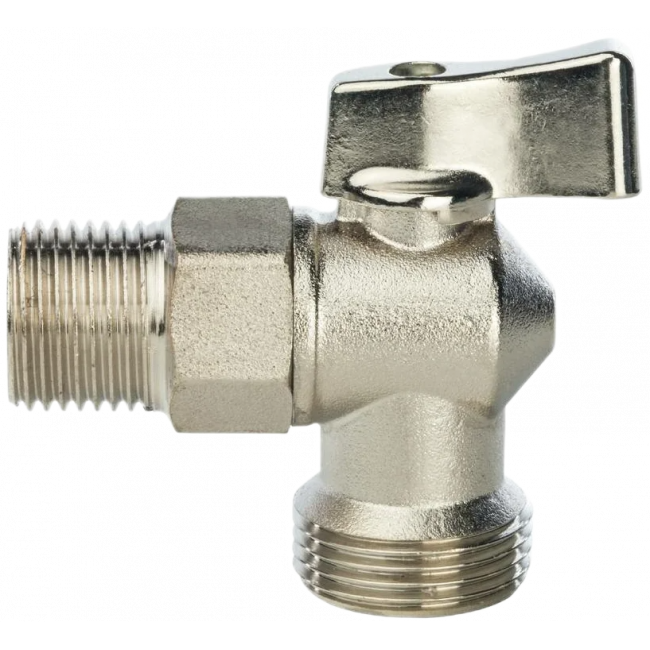 Кран угловой 1/2 х 3/4 ш/ш нерж. сталь ATS-12134 в блистире