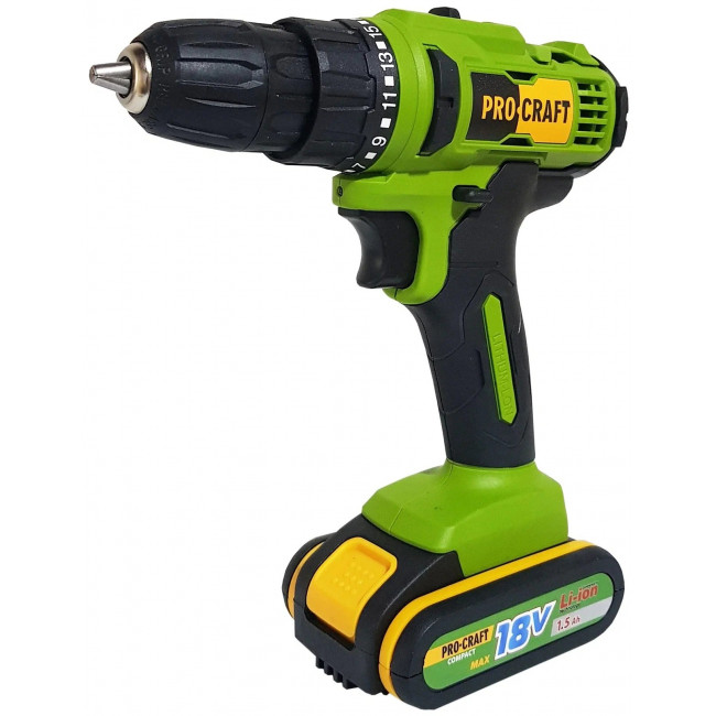 Шуруповерт PRO CRAFT 18V