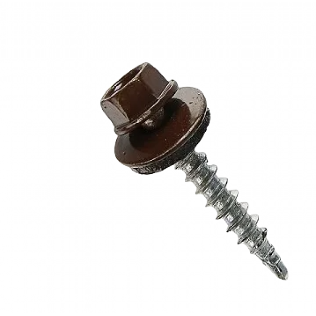 Саморез кров по мет. 4,8*51/RAL 8017 шоколадно-коричневый