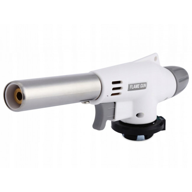 Горелка газовая FLAME GUN пьезо для 220гр.(Белая)